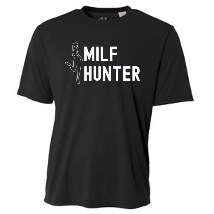 Milf Hunter Funny Adult Humor Gift Cooling Performance Crew T-Shirt