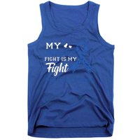 My Husband's Fight Is My Fight Colon Cancer Awareness Gift Tank Top