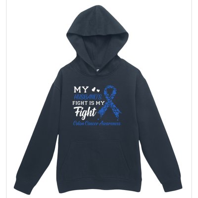 My Husband's Fight Is My Fight Colon Cancer Awareness Gift Urban Pullover Hoodie