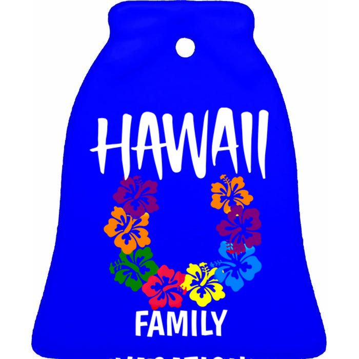 Matching Hawaii Family Vacation Outfit And Gift Ceramic Bell Ornament