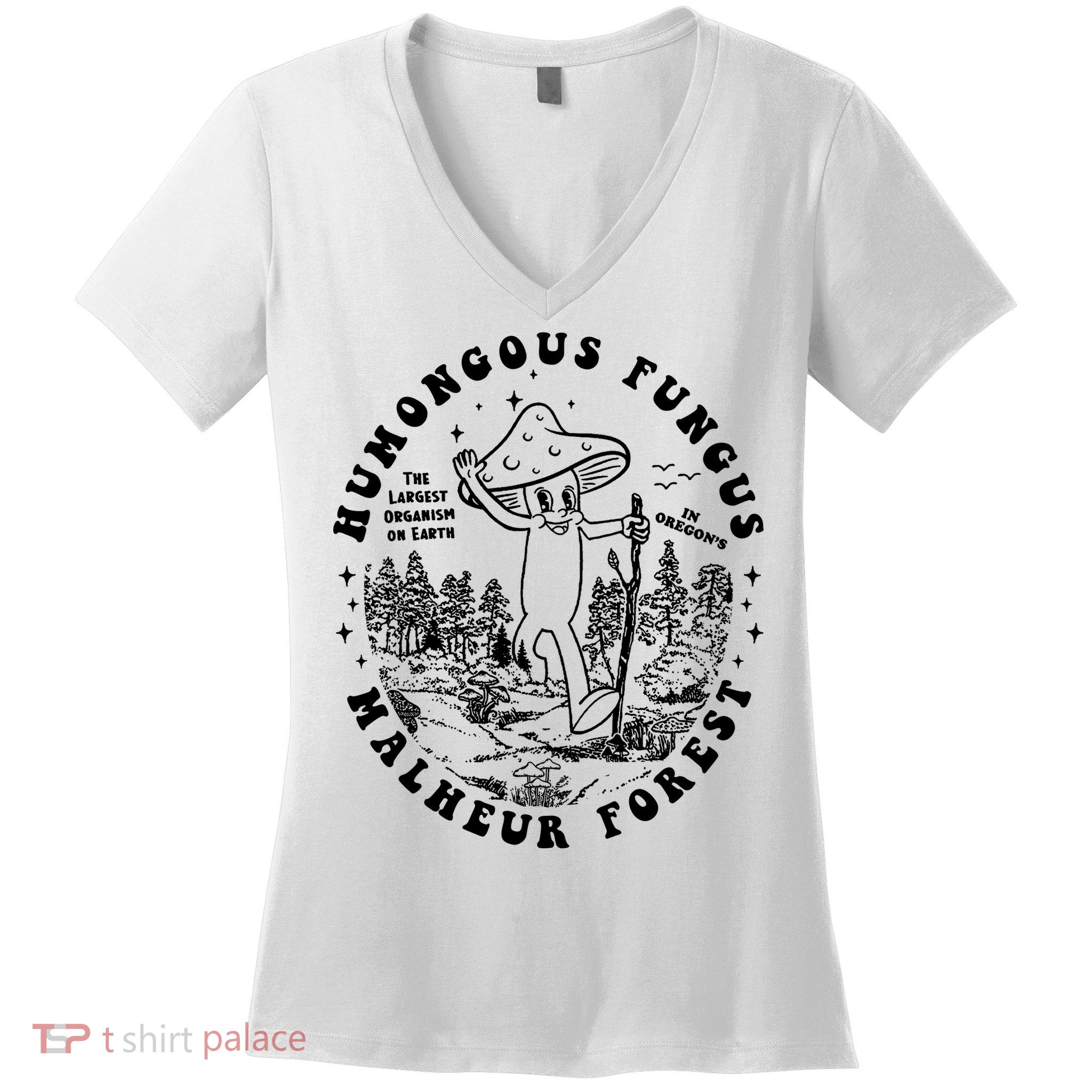 Mushroom Humongous Fungus Women's V-Neck T-Shirt