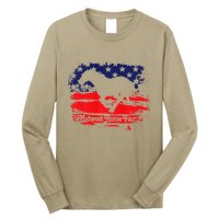 Midwest Horse Fair Redwhiteblue Flag Long Sleeve Shirt