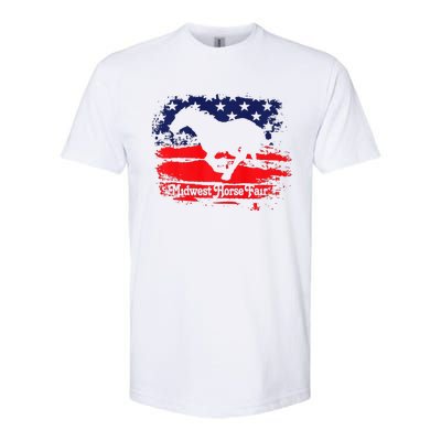 Midwest Horse Fair Redwhiteblue Flag Softstyle® CVC T-Shirt