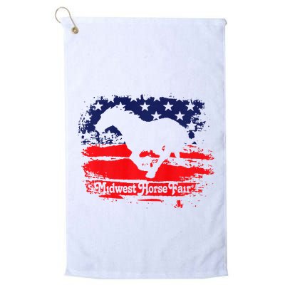 Midwest Horse Fair Redwhiteblue Flag Golf Towel