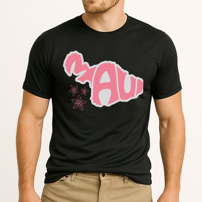 Maui Hawaii Floral Cooling Performance Crew T-Shirt