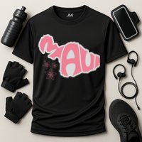 Maui Hawaii Floral Cooling Performance Crew T-Shirt