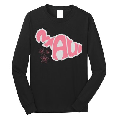 Maui Hawaii Floral Long Sleeve Shirt