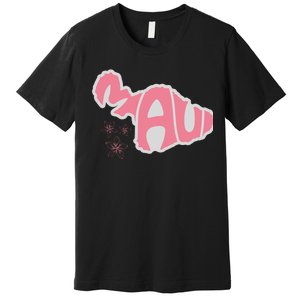 Maui Hawaii Floral Premium T-Shirt