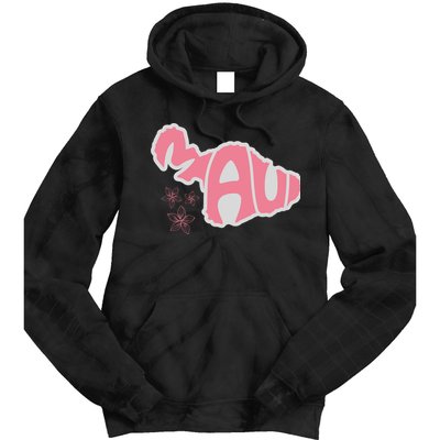 Maui Hawaii Floral Tie Dye Hoodie