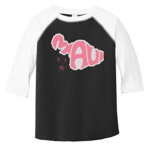 Maui Hawaii Floral Toddler Fine Jersey T-Shirt