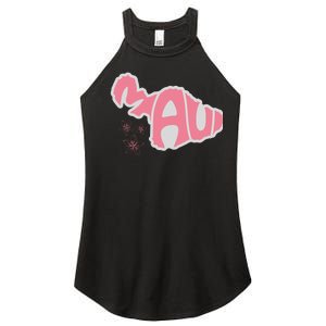 Maui Hawaii Floral Women’s Perfect Tri Rocker Tank