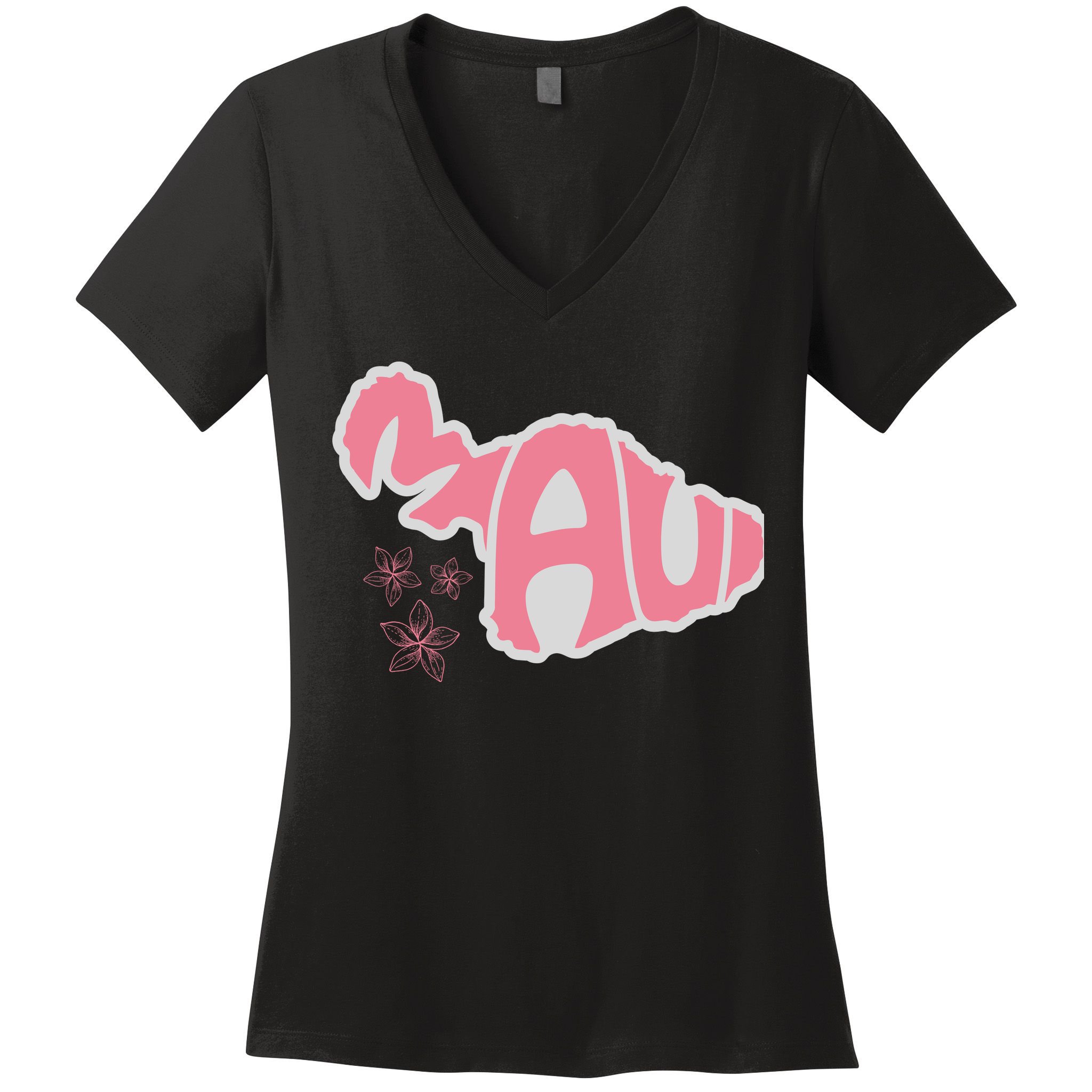 Maui Hawaii Floral Women's V-Neck T-Shirt