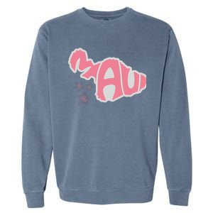 Maui Hawaii Floral Garment-Dyed Sweatshirt