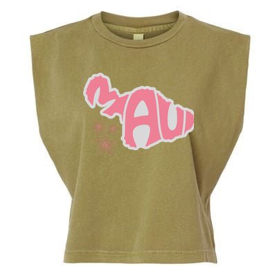 Maui Hawaii Floral Garment-Dyed Women's Muscle Tee