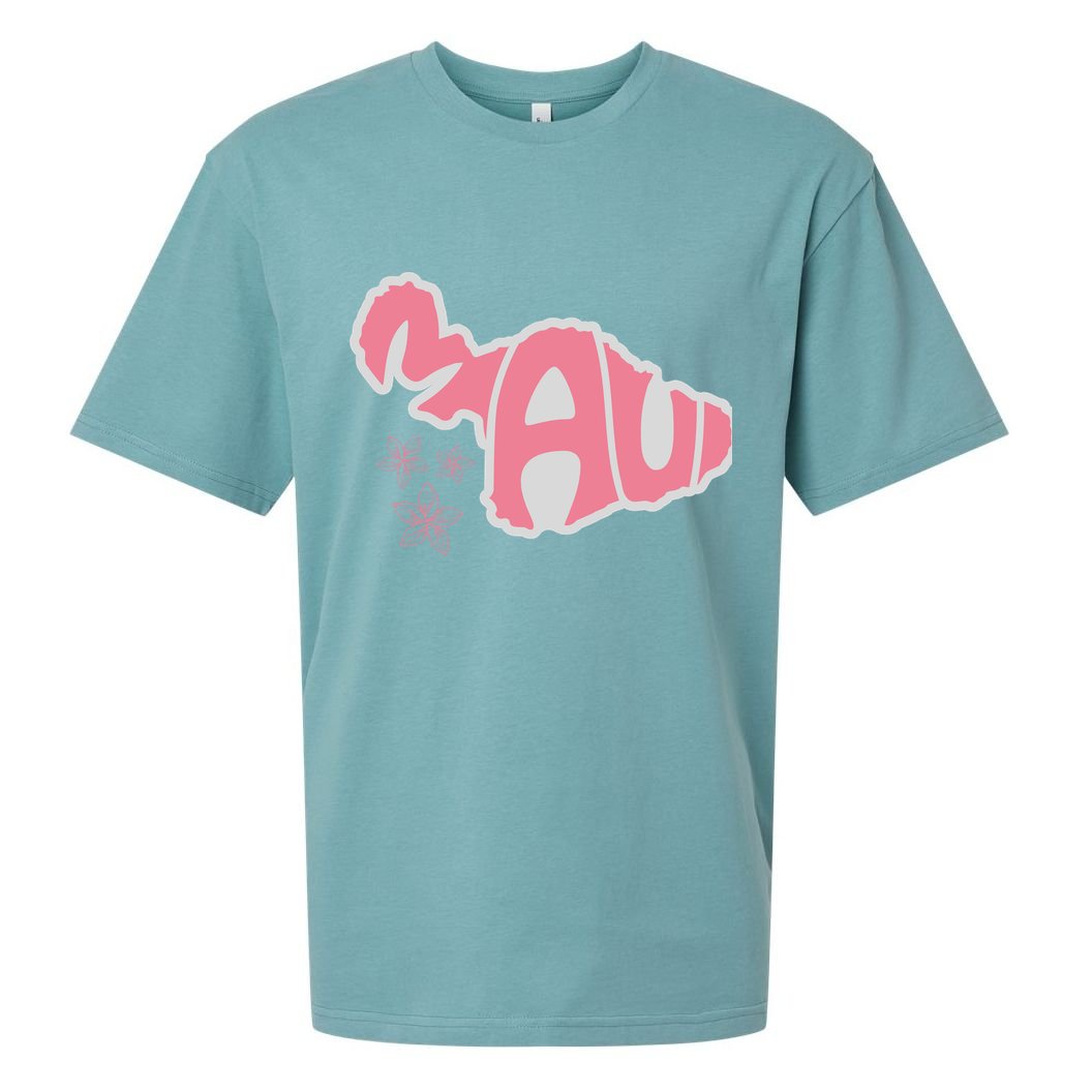 Maui Hawaii Floral Sueded Cloud Jersey T-Shirt