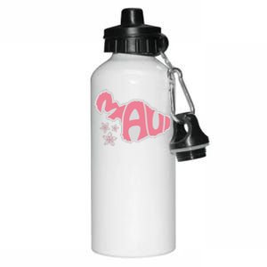 Maui Hawaii Floral Aluminum Water Bottle