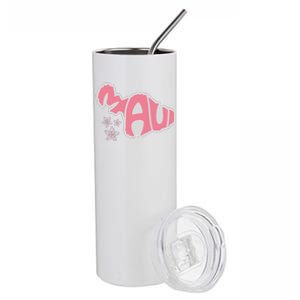 Maui Hawaii Floral Stainless Steel Tumbler