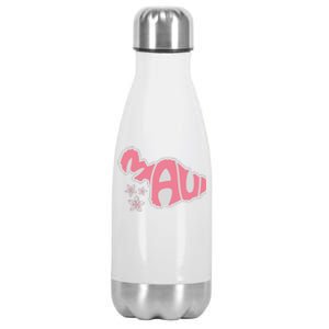 Maui Hawaii Floral Stainless Steel Insulated Water Bottle