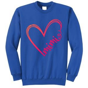 Mimi Heart Grandma For Christmas MotherS Day Gift Tall Sweatshirt