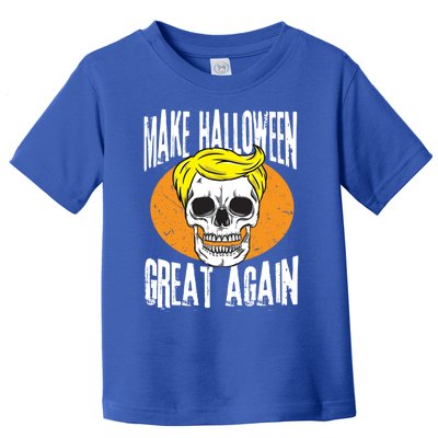 Make Halloween Great Again Funny Trump Skull Skeleton Bones Cool Gift Toddler T-Shirt