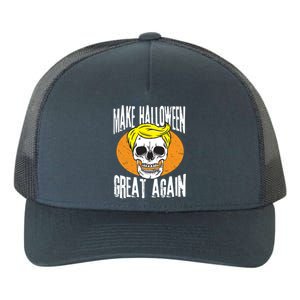 Make Halloween Great Again Funny Trump Skull Skeleton Bones Cool Gift Yupoong Adult 5-Panel Trucker Hat