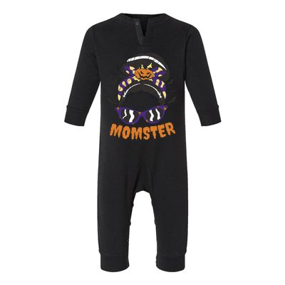 Momster Halloween Gift For Mom Infant Fleece One Piece