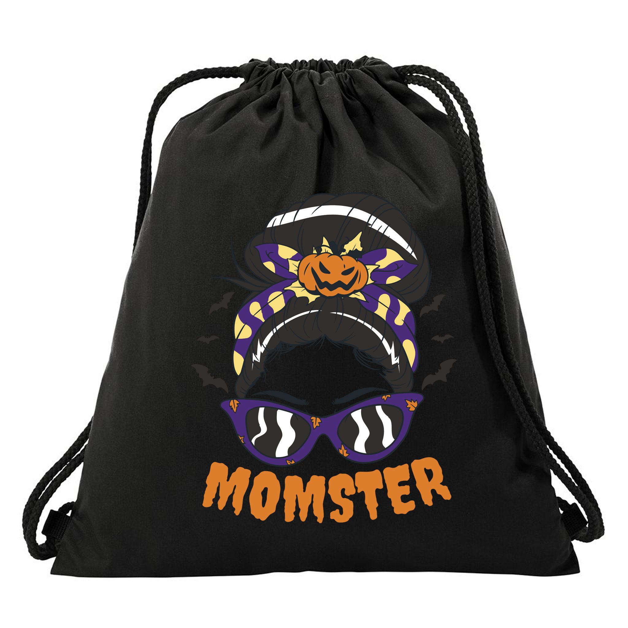 Momster Halloween Gift For Mom Drawstring Bag