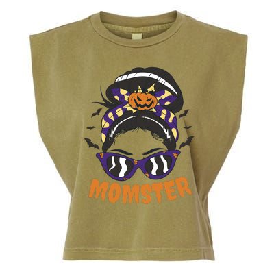 Momster Halloween Gift For Mom Garment-Dyed Women's Muscle Tee