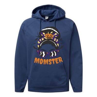 Momster Halloween Gift For Mom Performance Fleece Hoodie