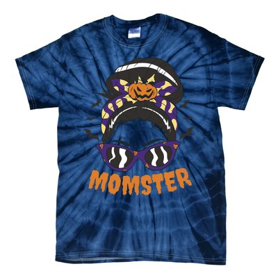 Momster Halloween Gift For Mom Tie-Dye T-Shirt