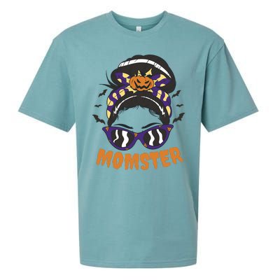 Momster Halloween Gift For Mom Sueded Cloud Jersey T-Shirt