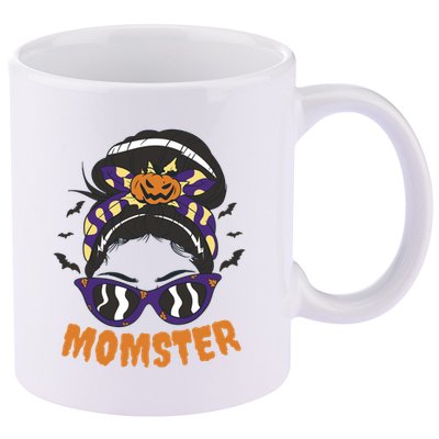 Momster Halloween Gift For Mom 11oz C Handle Ceramic Mug