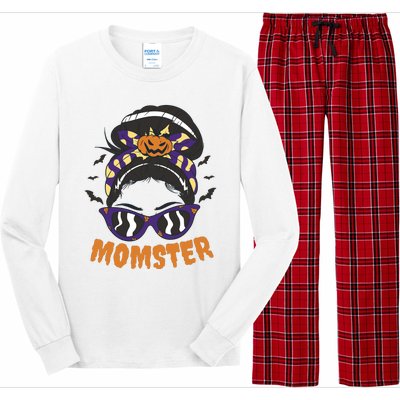 Momster Halloween Gift For Mom Long Sleeve Pajama Set