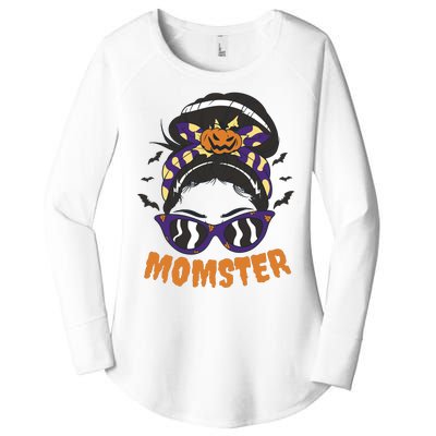 Momster Halloween Gift For Mom Women's Perfect Tri Tunic Long Sleeve Shirt