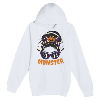 Momster Halloween Gift For Mom Premium Pullover Hoodie