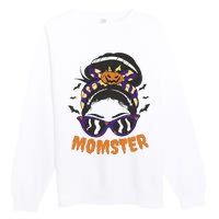 Momster Halloween Gift For Mom Premium Crewneck Sweatshirt