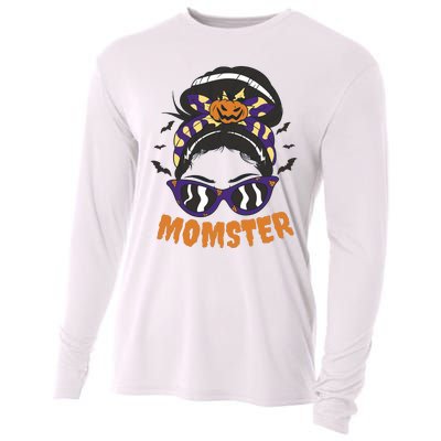 Momster Halloween Gift For Mom Cooling Performance Long Sleeve Crew