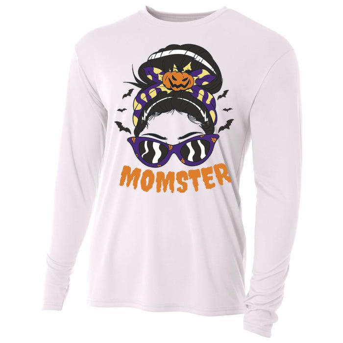 Momster Halloween Gift For Mom Cooling Performance Long Sleeve Crew