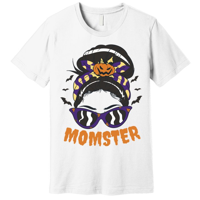 Momster Halloween Gift For Mom Premium T-Shirt