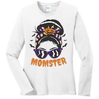 Momster Halloween Gift For Mom Ladies Long Sleeve Shirt