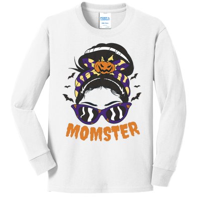 Momster Halloween Gift For Mom Kids Long Sleeve Shirt