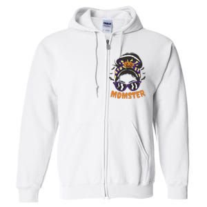 Momster Halloween Gift For Mom Full Zip Hoodie