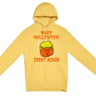 Make Halloween Great Again Halloween Party Trumpkin Gift Premium Pullover Hoodie