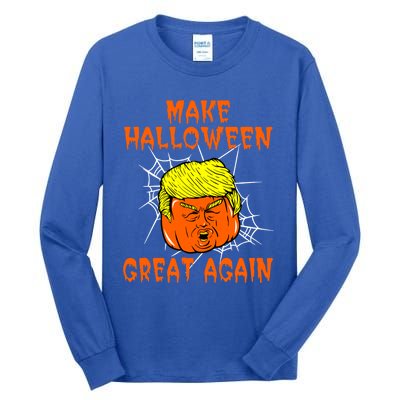 Make Halloween Great Again Halloween Party Trumpkin Gift Tall Long Sleeve T-Shirt