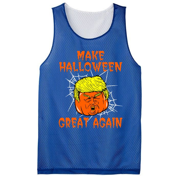 Make Halloween Great Again Halloween Party Trumpkin Gift Mesh Reversible Basketball Jersey Tank