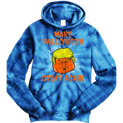 Make Halloween Great Again Halloween Party Trumpkin Gift Tie Dye Hoodie