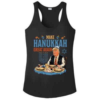 Make Hanukkah Great Again Trump Chanukkah Jewish Holiday Ladies PosiCharge Competitor Racerback Tank