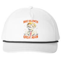 Make Halloween Great Again Donald Trump Funny Skeleton Snapback Five-Panel Rope Hat