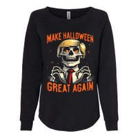 Make Halloween Great Again Donald Trump Funny Skeleton Womens California Wash Sweatshirt