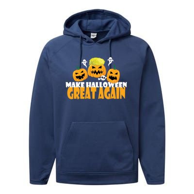 Make Halloween Great Again Meaningful Gift Performance Fleece Hoodie